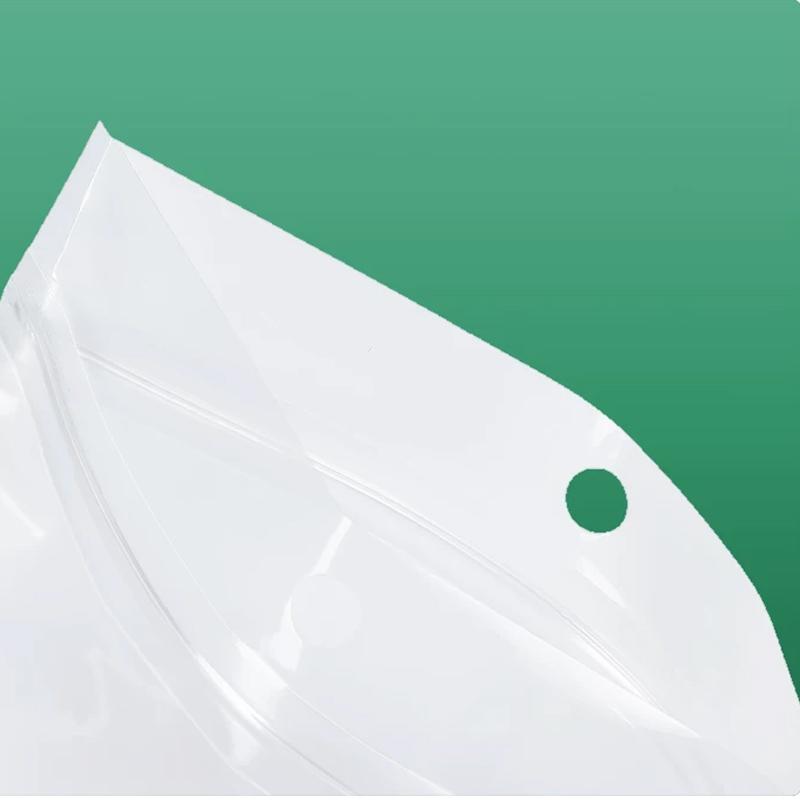 100Pcs Thick Pearlized BOPP Sealed Bags White Semi-Transparent Self-Sealing Pouches for Fishing Tackle Phone Accessories Jewelry Packaging