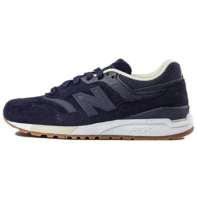 New Balance Nb 997 Comfortable Simple Casual Fabric Synthetic Leather Pigskin Low-Top Casual Running Shoes Women sneaker Navy WL997HCG