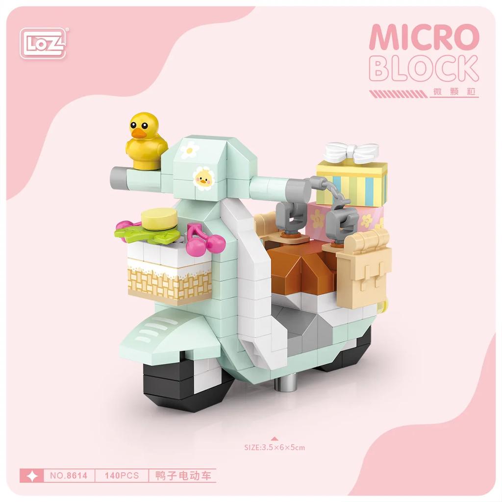 LOZ Mini Police Car Building Block Motorcycle Tank Truck Racing City DIY   Assemble Model Puzzle Brick Toy for Kids Girl Gift