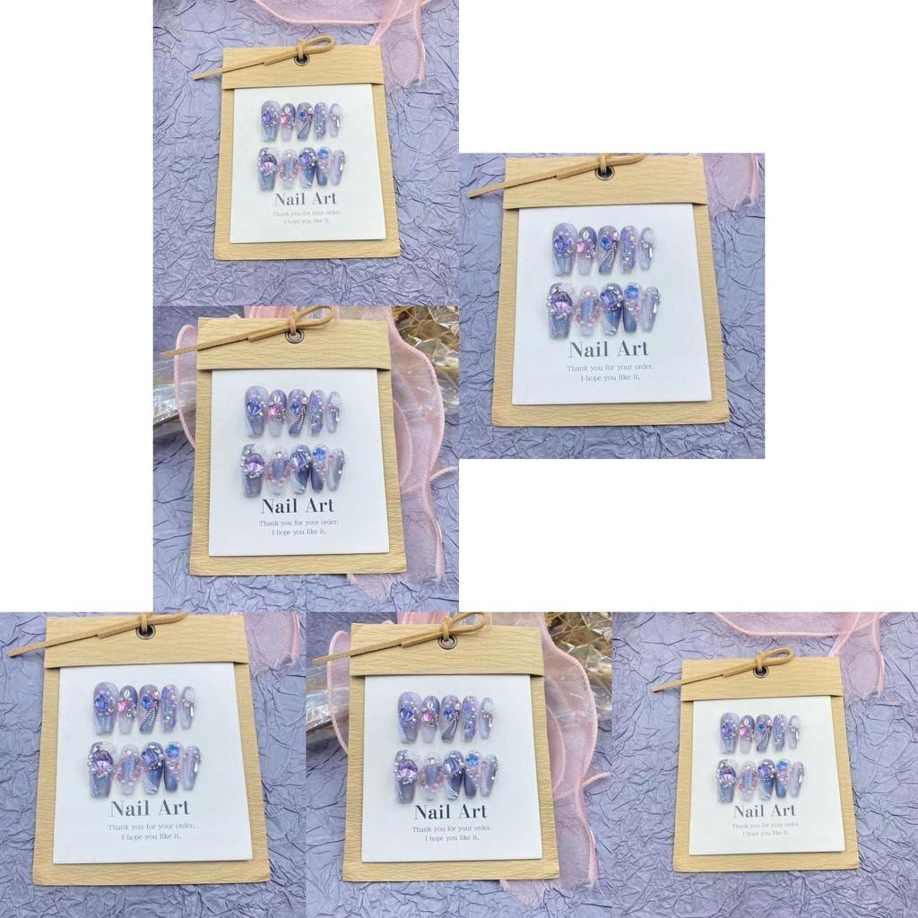 Dream 3d Curtain Jewelry Pure Handmade Nail Wearing False Nail Patch Beauty Nail