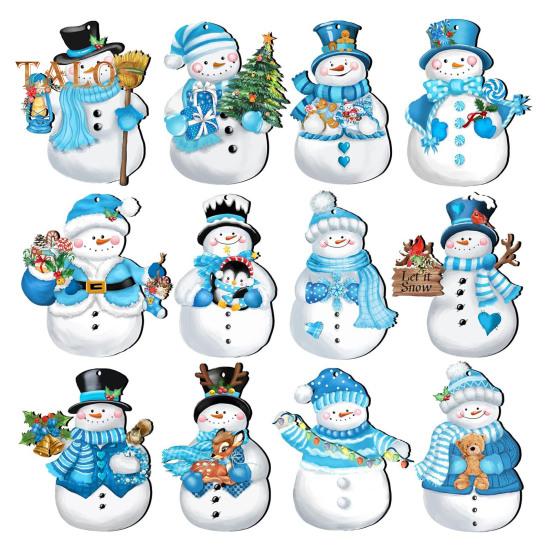 

24 шт./компл. Снеговик Снежинка Вырезы Магнит на холодильник Рождество Зима Настенный Окно Доска Объявлений Магнит на холодильник Домашний Офис Кухня 24PCS