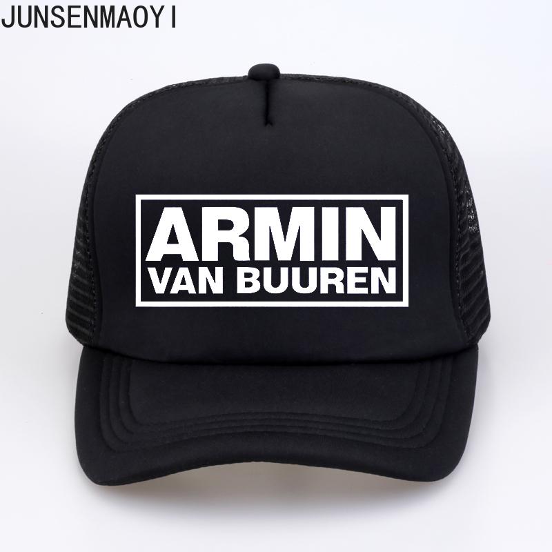 Armin Van Buuren Kappe DJ Fans Trucker Mesh Cool Baseballkappen Together In A State of Trance Kappe Damen Unisex Musikkappe Hut Sonnenhut