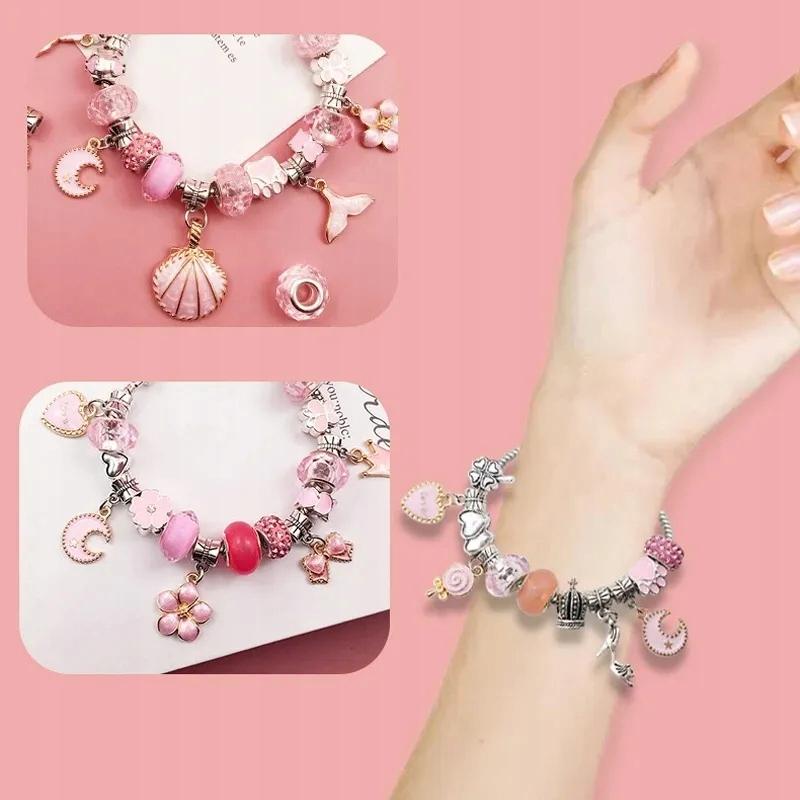 Kit for making bracelets, necklaces, pendants, bags, beads, charms