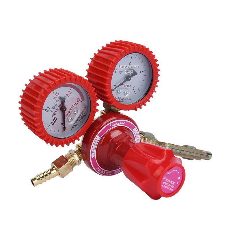 Reductor de presiune oxigen acetilenă propan argon CO2 cu manometru teacă