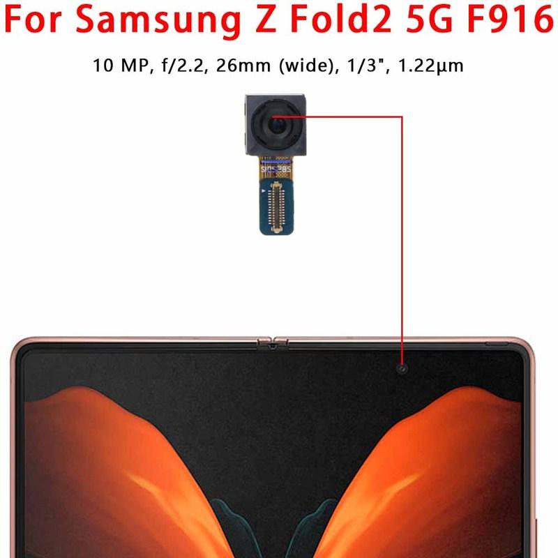 Selfie Camera For Samsung Galaxy Z Fold2 Fold3 Fold4 Fold5 Fold6 5G F916 F926 Frontal Front Camera Module Facing Spare Parts