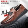 Men's Shoes Leather Shoes Leather Casual Men's Single Shoes Trendy Fashion Wedding Shoes Driving Shoes