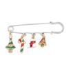 Decorative Santa Claus Jewelry Accessories Christmas Brooch Lapel Pin Brooches Christmas Buckle Pin