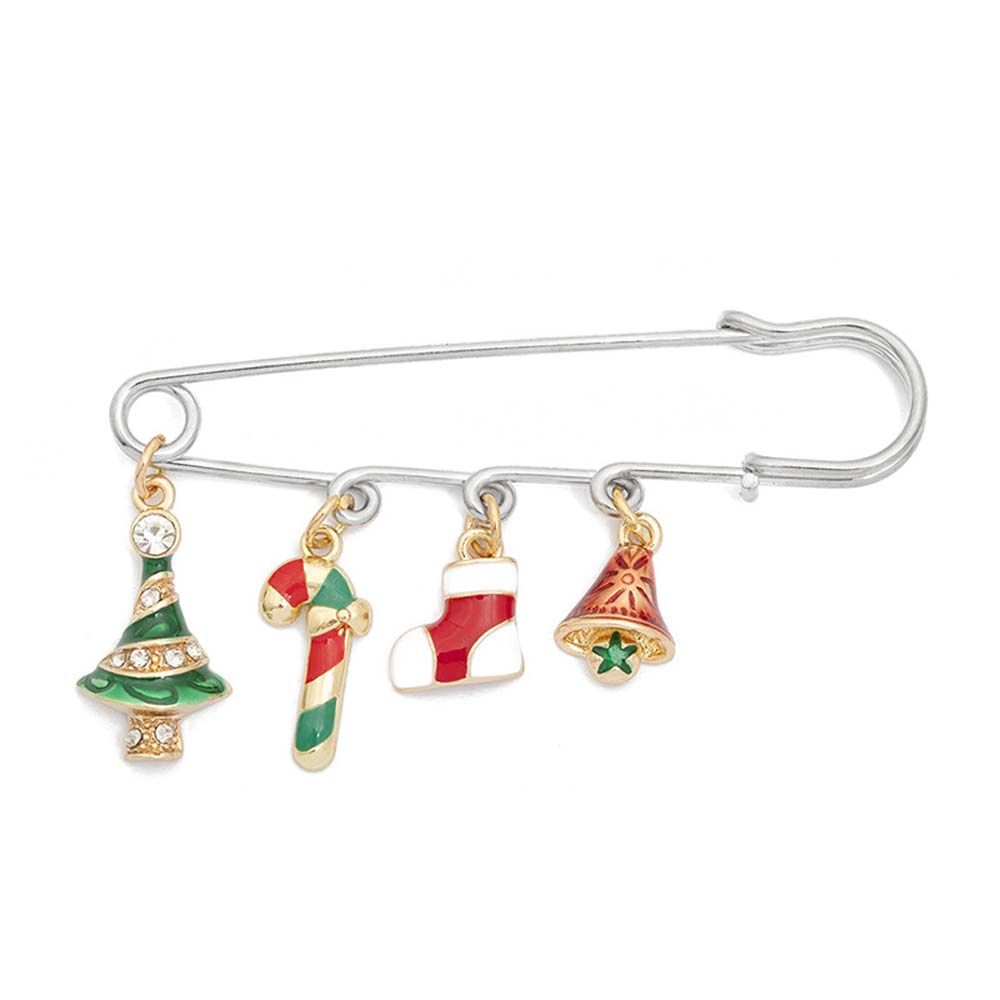 Decorative Santa Claus Jewelry Accessories Christmas Brooch Lapel Pin Brooches Christmas Buckle Pin