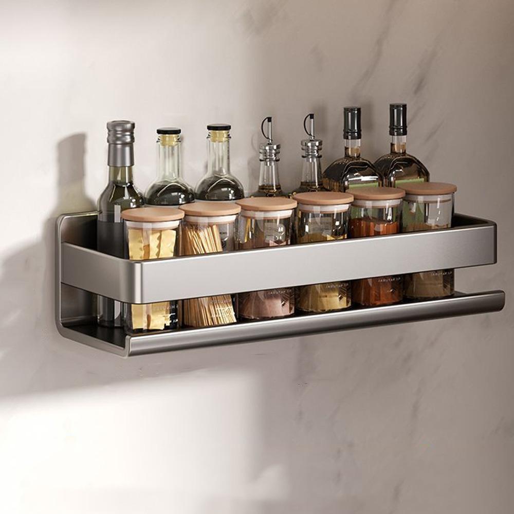 Wall Mounted Kitchen Storage Rack Moisture Resistant Wall Rack Spice Rack  Shower Wall
