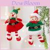 Christmas Elf Doll Ornament With Fabric Material For Holiday Tree Decorations