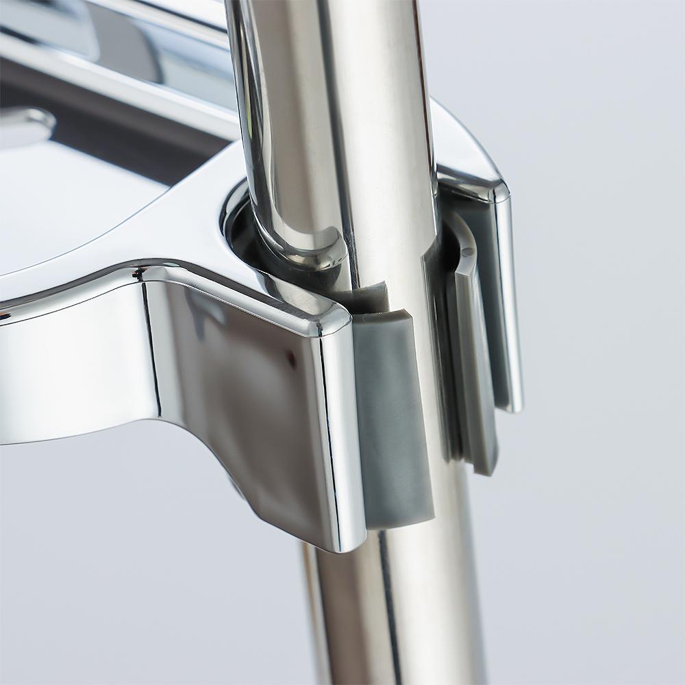 Nastavitelné pro 2,2/2,4/2,5 cm Domácí kolejnice Posuvná miska na mýdlo Stříbrný držák na mýdlo Talíř Vana Sprcha Domácí koupelna