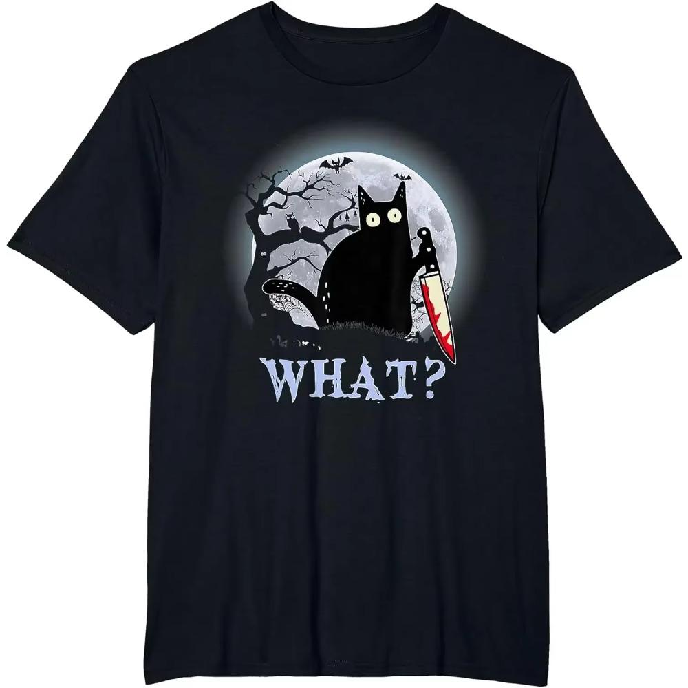 Pumpkin Halloween Shirts for Men Women Jack O Lantern Face T-Shirt Funny Cartoon TShirt ONeck Casual Unisex Black White