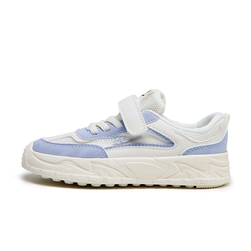 Warrior Stylish Simple Comfortable Soft Sole Low Top Kids Skate Shoes Kids Skate Shoes White Blue WZTH-080711