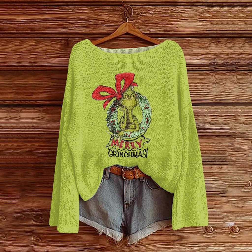 Dame Mote Rund Hals Langermet Pullover Fusk Genser Strikket Pullover Topp