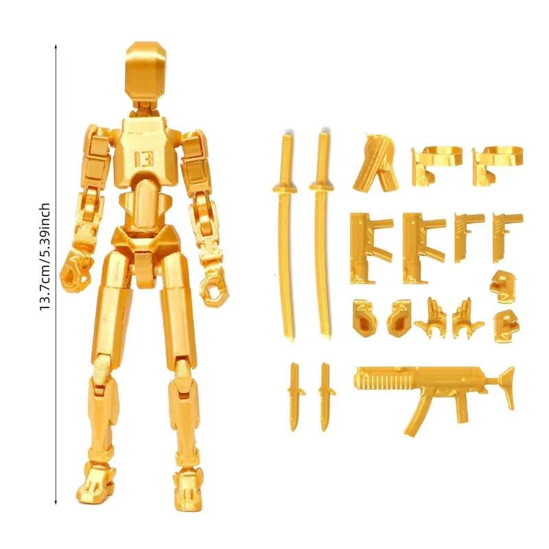 Vícekloubový Pohyblivý Měňavý Robot Titan 13 Akční Figurky 3D Tištěný Figurína Loutka Hračky Děti Dospělí Děti Hra