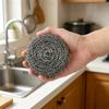 1/2/4Pcs Steel Wire Dishwashing Scrubbers Rust Proof Long Lasting Stainless Steel Balls for Kitchen Cleaning Use