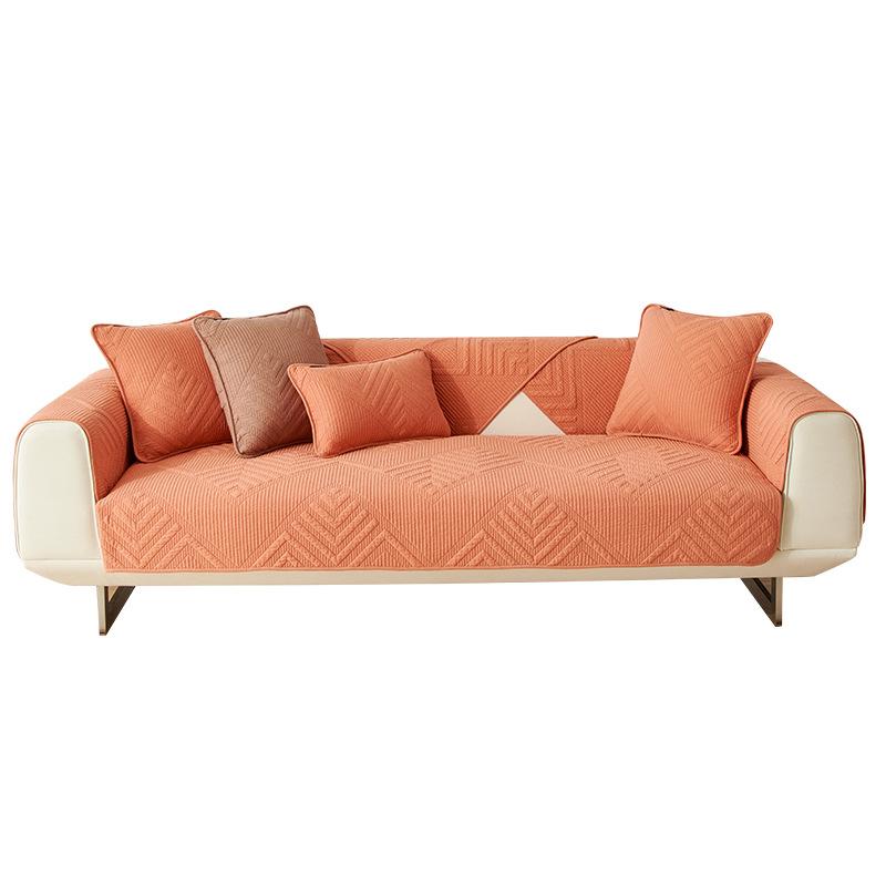 All-Cotton Sofa Cushion Four Seasons Universal Non-Slip Pure Cotton Cushion Fabric Sofa Cover All-Inclusive Universal Washing Cover Towel