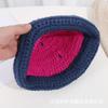 Creative and cute Christmas wool hat female autumn and winter funny cartoon handmade warm ear protection hat pullover hat tide