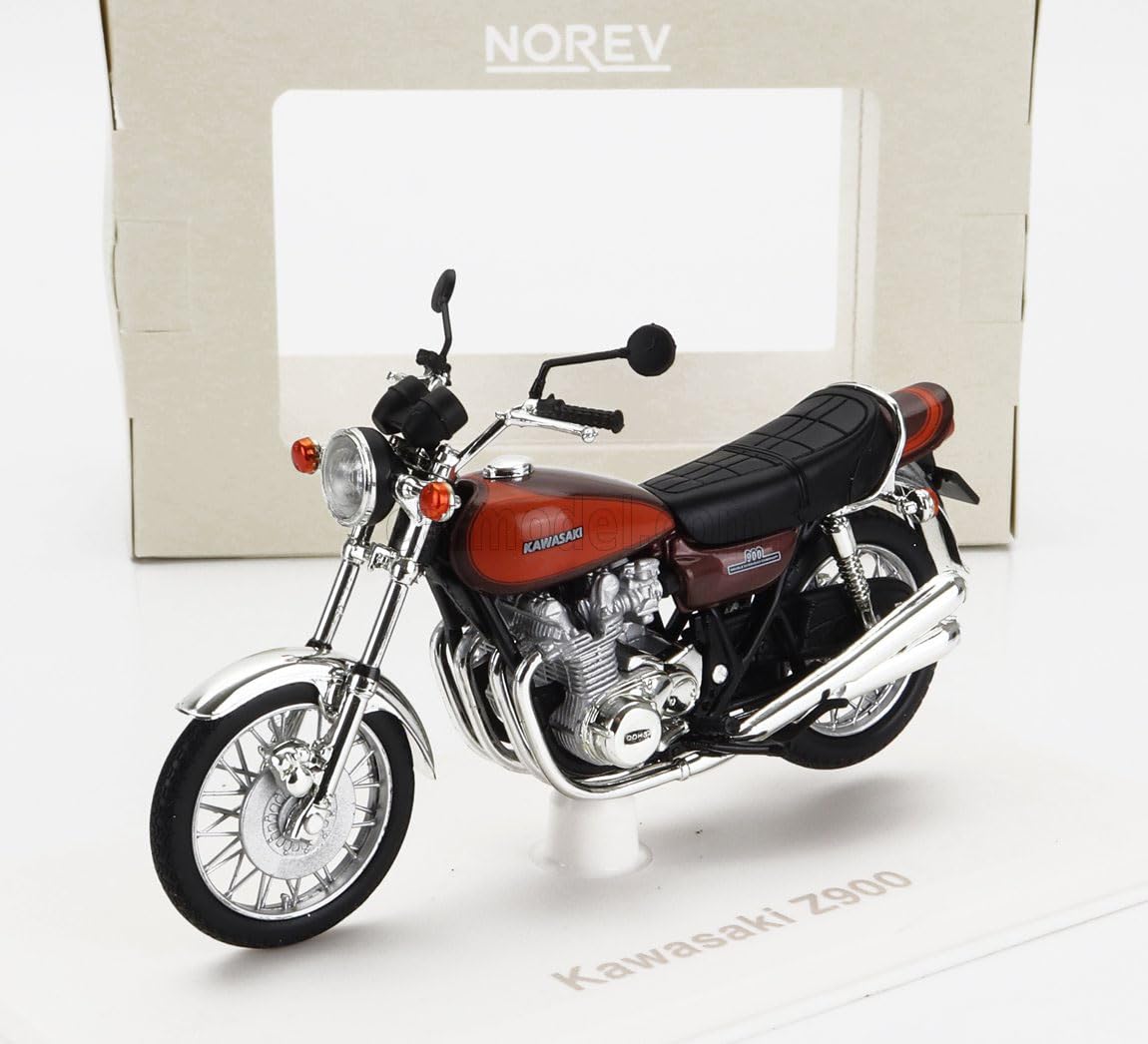 

Norev Kawasaki Z900 1973 Bike Motorcycle NOREV KAWASAKI 1/18 Brown/Orange [Item] коричневый