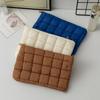Trendy Women's Solid Color Pleated Makeup Clutch: Versatile, Fashionable, Stylish Plaid Bag