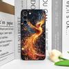 Luxury Phoenix Fire Feather Pattern Phone Case for Samsung Galaxy S25 S24+ S23 Ultra S22 Plus S20 S21 FE M53 M34 5G Soft Covers