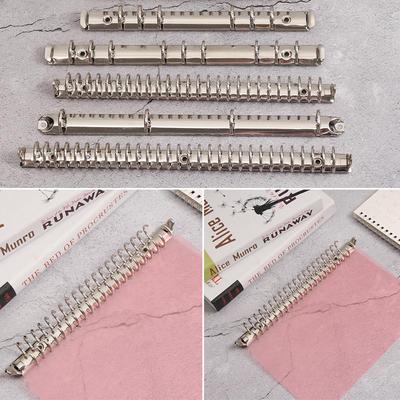 A4/B5/A5/A6/A7 Metall Lösbladspärm Anteckningsbok Bindklämmor Ringpärm Notebookbindningsringar Kontorsmaterial Papperstillbehör