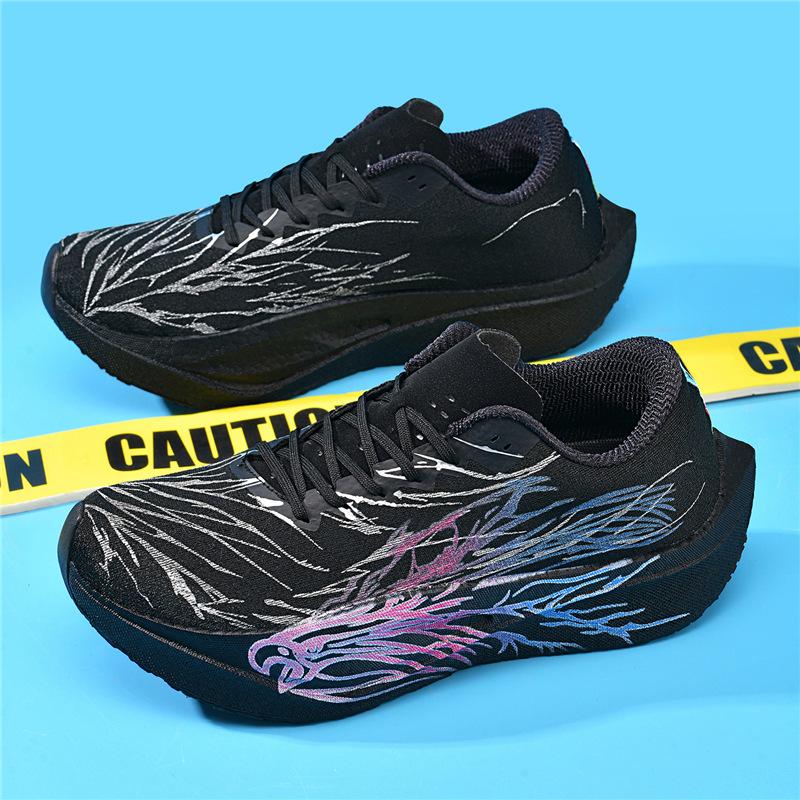 

Real explosive carbon board running shoes heartbeat marathon carbon board professional racing men s long-distance sports shoes summer running shoes 44