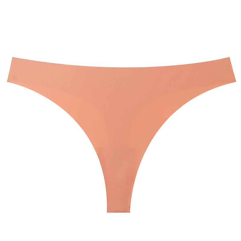 Damen Frühling und Sommer Sport Eis Seide Atmungsaktiv Schnelltrocknend Ohne Abdrücke Baumwollzwickel Tanga Unterwäsche