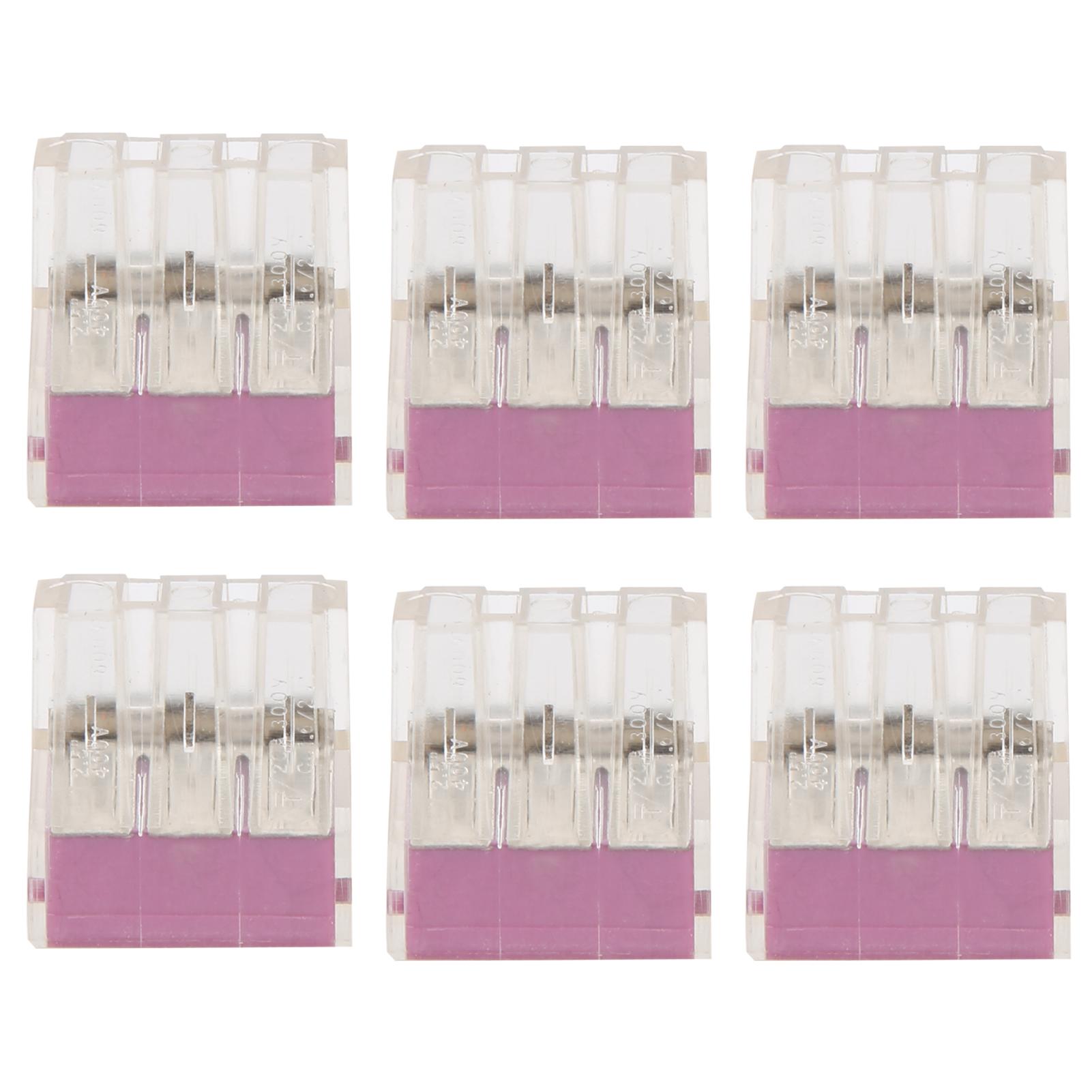 

100Pcs Push Wire Wiring Connector Quick Connection Terminal Block Soft Hard Line UniversalPCT106