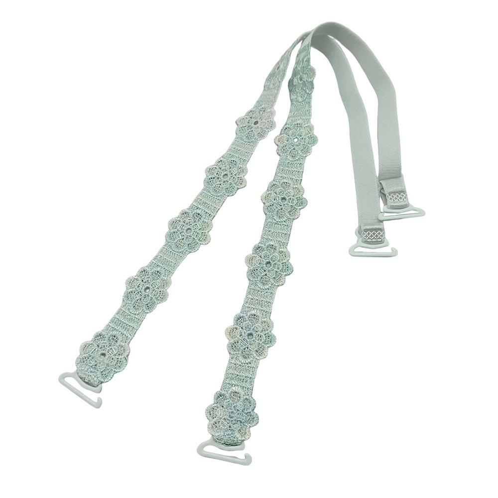 

Полиэстеровые цветочные плечевые ремни, кружевные плечевые бретели, новые сменные бретели для бюстгальтера синий