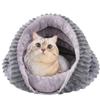 Cat Bed Cave Cozy Cat Nest For Indoor Cozy Warming House Non-Slip Tunnel For Outdoor Outside Winter Travel Home Christmas Indoor