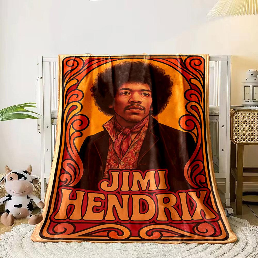 

Retro floral swirls framing a vintage portrait with bold typography. for all seasons blanket lunch break throw gift 80cm x 120cm