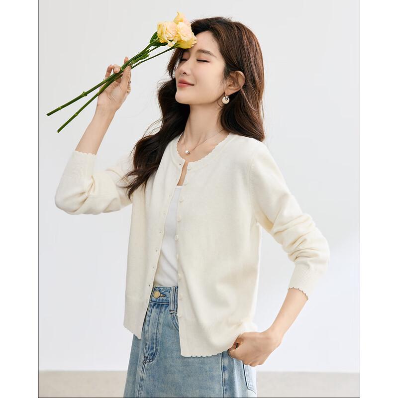 TERRE BLEUE Women s Short Knitted Cardigan One Size