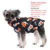 Halloween Dog Costume Autumn Winter Warm Jacket Clothes For Small Medium Dogs Cats Pumpkin Print Funny Puppy Coat With D-ring