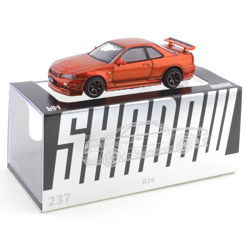 DCT/DM 1/64 Nissan GTR R34 Car Alloy Toys Motor Vehicle Diecast Metal Model Kids Toys Boys