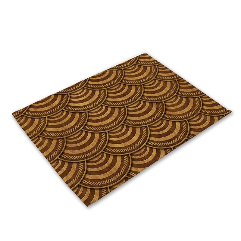 Mermaid Scales Placemat Geometric Placemat Coaster Table Decoration Mat Kitchen Posavasos Manteles individuales Onderzetters