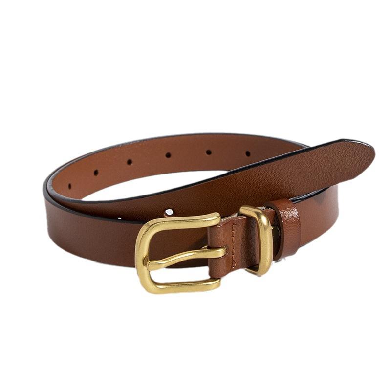 

Новый изысканный, высококлассный, универсальный женский кожаный ремень для бизнеса и поездок, женский ремень, воловья кожа