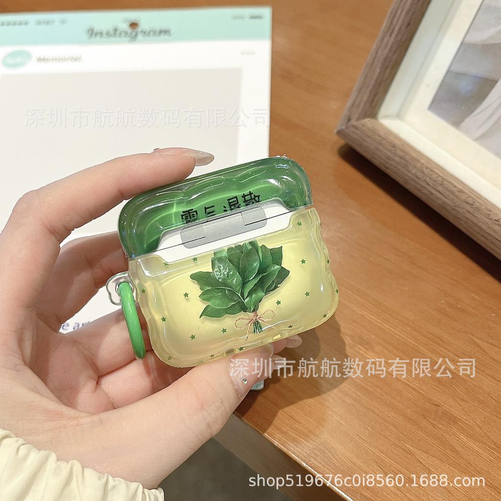 Mold dissipates grapefruit leaves for apple AirPods 1 earphone case AirPods pro1 generation wireless bluetooth ear