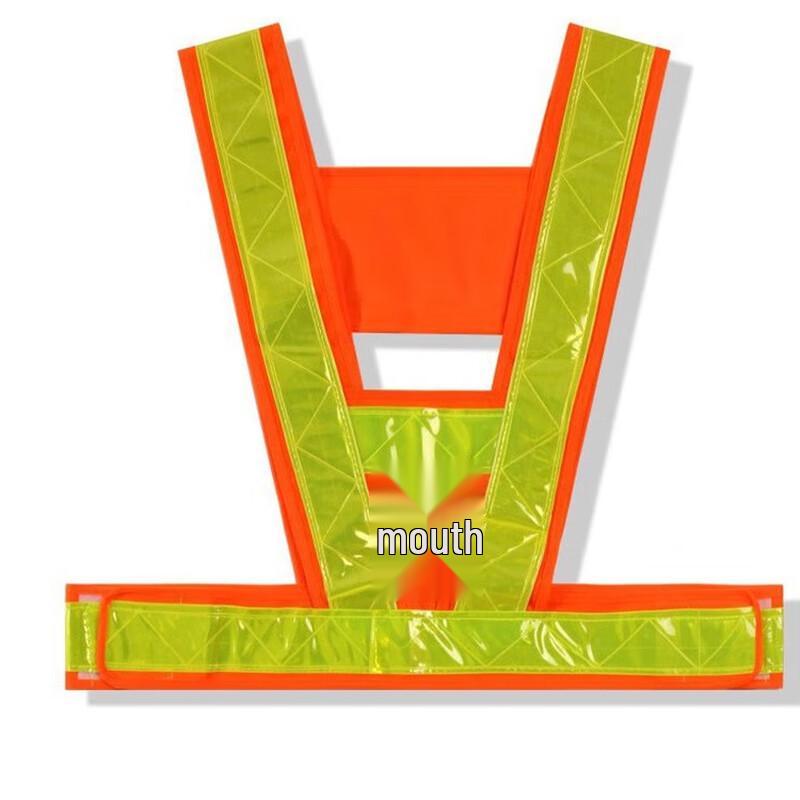 OLOMM V-Shaped Reflective Safety Vest One Size