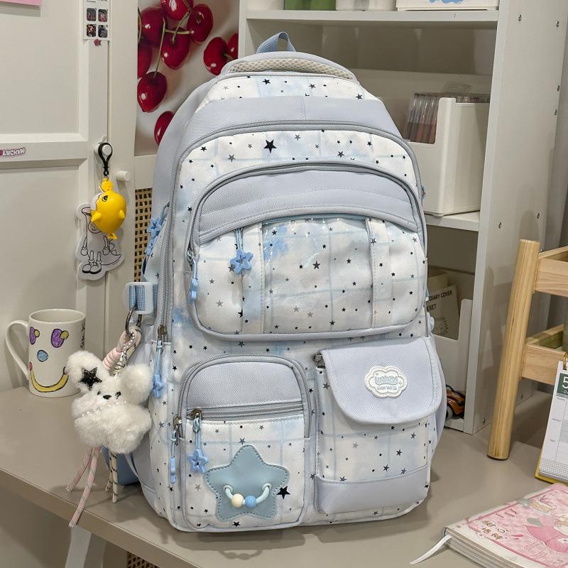 Schoolbag1011 New Large-capacity Backpack Female Primary School Students Fifth and Sixth Grade Schoolbag Junior High School Students Lightweight