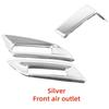 Car Stickers Front Air Outlet For Peugeot 4008 5008     2024 Silver ABS Plastic Cars Decoration Accessories