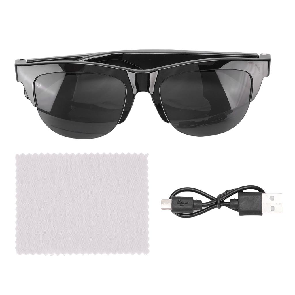 Smarte Brille Unterstützt 144 Sprachen Touch-Steuerung Sprachassistent Bluetooth 5.4 IP65 KI Smarte Übersetzung Sonnenbrille