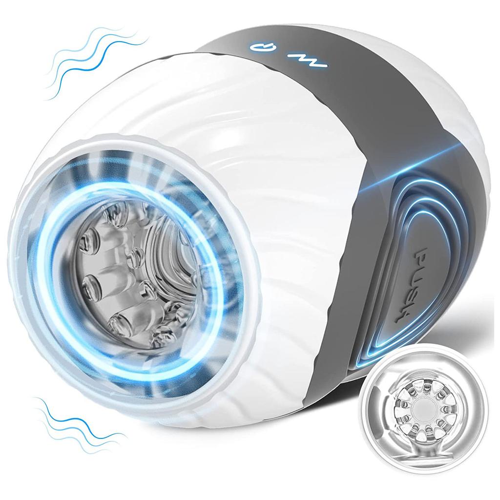 Wtoyu Male Masturbator Pocket Pussy Hands-Free Male Stroker Blowjobsex Machine 10 Vibration Modes