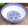 Chinese Style Blue and White Ceramic Serving Bowl