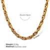 Cuban Chain Men'S Hypotenuse Neck Chain Thick Damp Short Collarbone Chain Women'S Hip Hop Necklace Trend Plain Chain Titanium Steel Jewelry