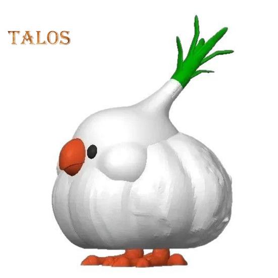 Garlic Birds Ornament 3D Printed PLA Material Mini Figurine Colorful Coffee Table Ornament Home Accessories