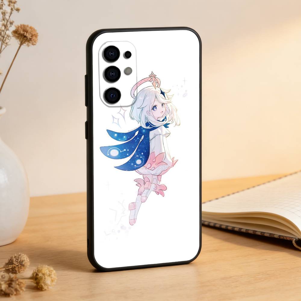 G-Genshin Impact P-Paimon Phone Case For Samsung S25,S24,S21,S22,S23,S30,Ultra,S20,Plus,Fe,Soft Silicone Black Cover