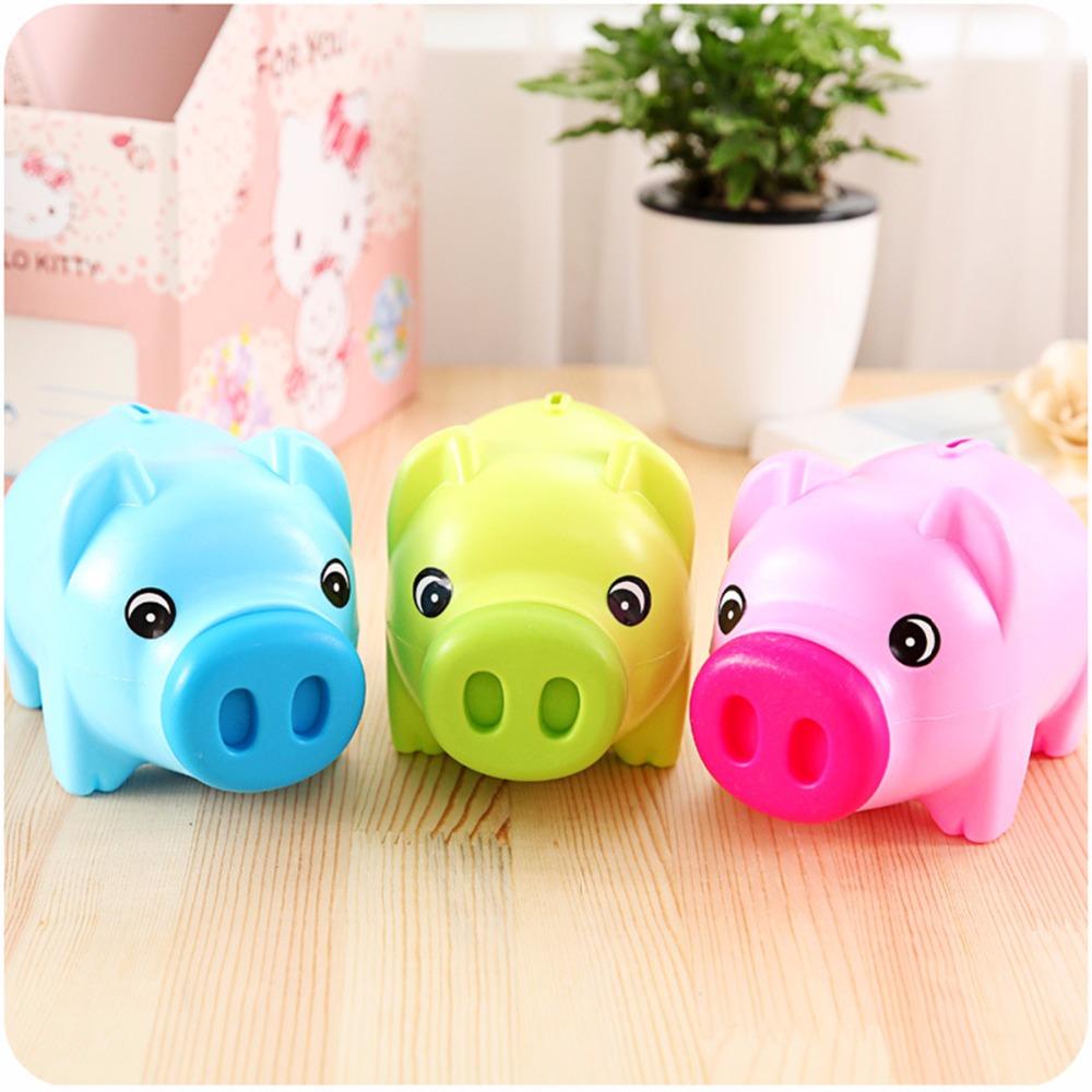 Cartoon Cute Pink Pig Coin Crash Coin Box Gift Children Save Money Saving Box Case Coins Kawaii Cartoon Pig Shaped Piggy Bank