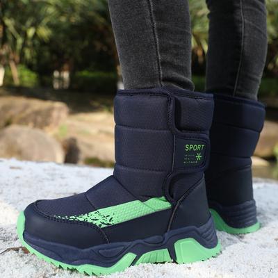 Snow Boots for Boys and Girls, Anti Slip Winter Plush Cotton Boots