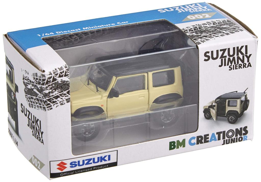 BM CREATIONS Suzuki Jimny Chiffon Ivory Metallic LHD Finished Model 1/64 (JB74)